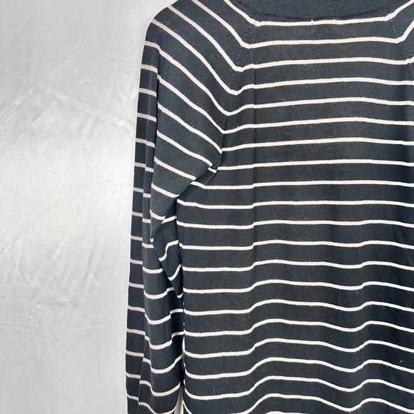 A New Day NWT Long Cardigan Beige & Black Open Front Pockets‎ Sizes Large - Picture 6 of 12